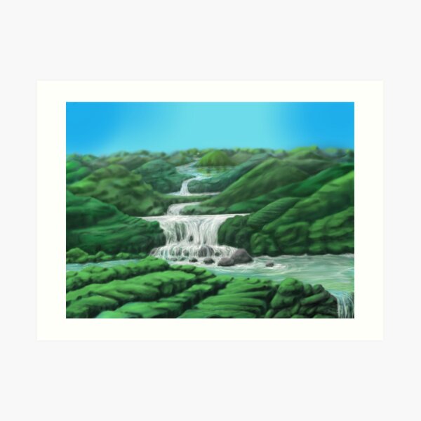 Many Shades Of Green Art Print