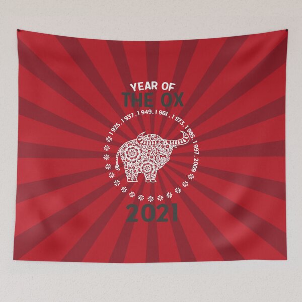 Item preview, Happy Chinese New Year 2021 Year Of The Ox designed and sold by tinypurpleland.