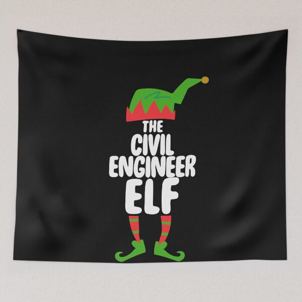 Item preview, Funny The Civil Engineer ELF T Christmas Holiday Gifts designed and sold by Bendthetrend.