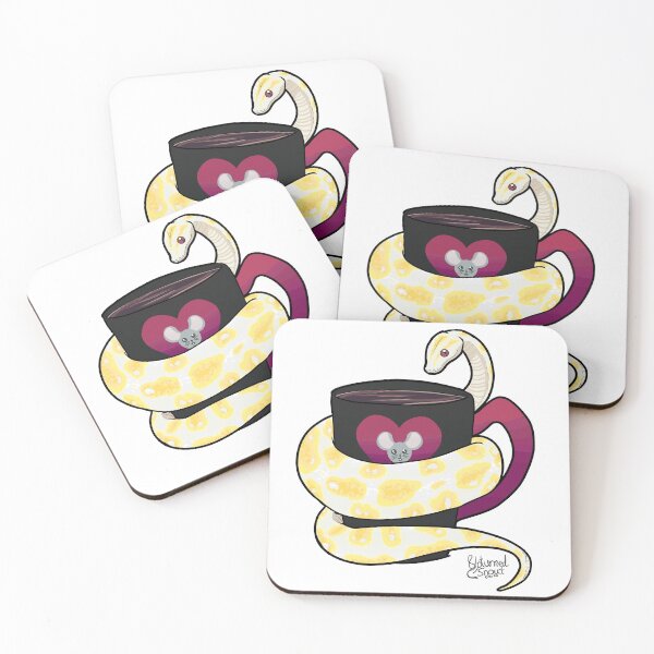 Item preview, Albino Varient snake and cup designed and sold by UpturnedSnout.