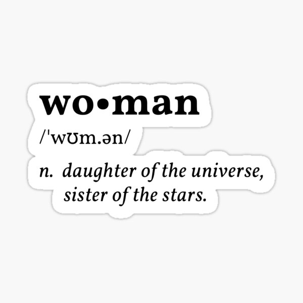 woman-definition-sticker-for-sale-by-limoengroen-redbubble