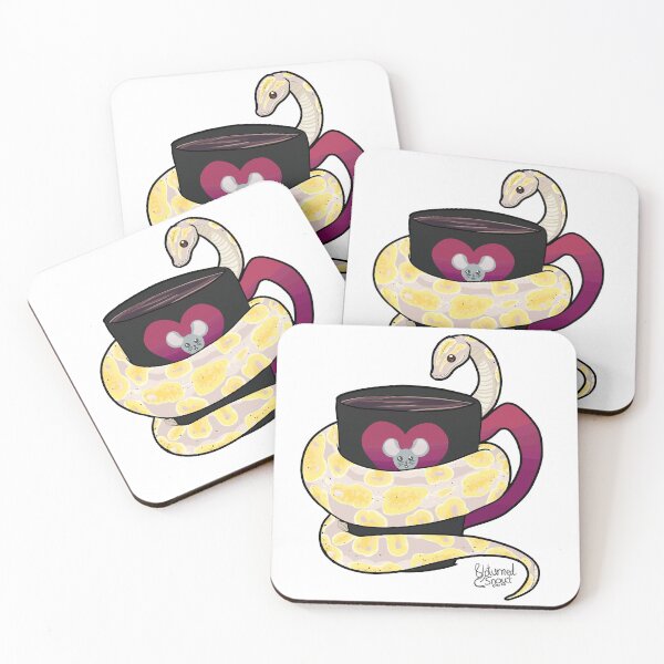 Aperçu de l'œuvre Banana / Coral Glow Varient serpent et tasse créée et vendue par UpturnedSnout.