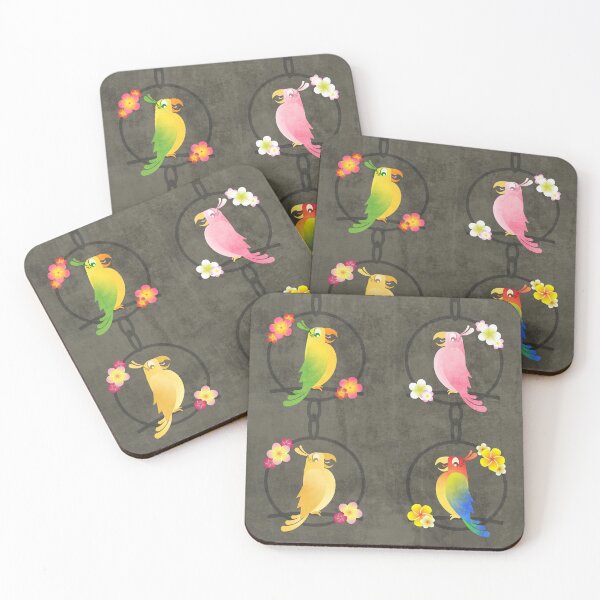 Item preview, Tiki Birds - Brown Background Horizontal designed and sold by drxgonfly.