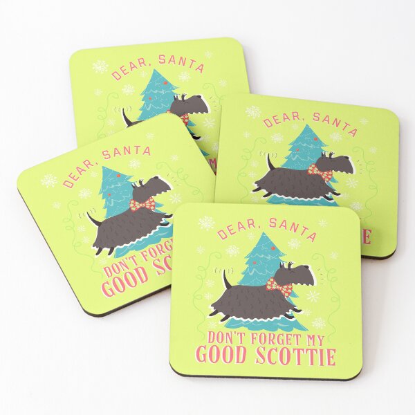 Item preview, Cute Scottie Christmas - Dear, Santa Don't Forget My Good Scottie designed and sold by sableandshadow.