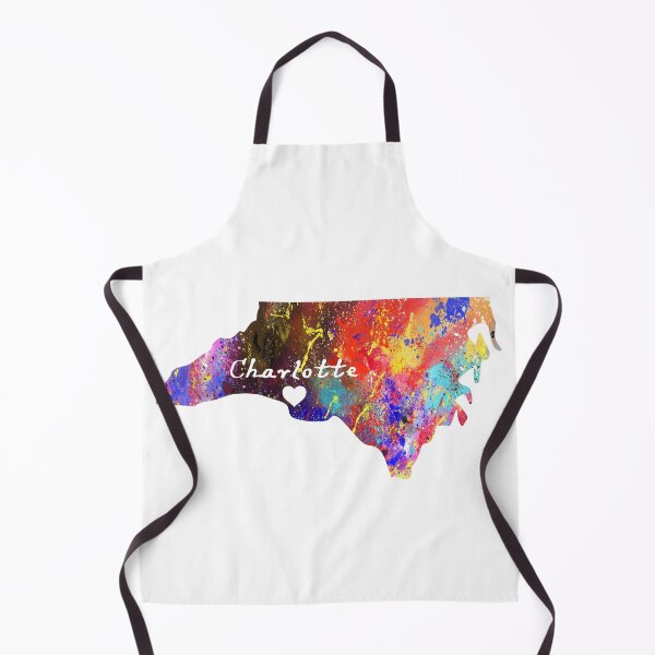 Item preview, Charlotte heart on map Quote Art Design Inspira designed and sold by vividpixelusa.