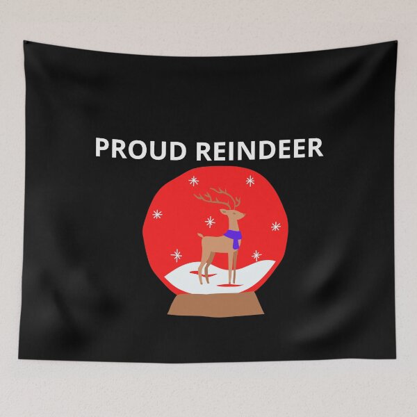 Item preview, Proud reindeer (black) designed and sold by cute105.