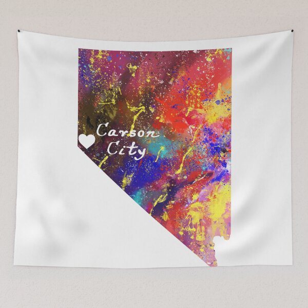 Item preview, Carson city love heart  Quote Art Design Inspira designed and sold by vividpixelusa.