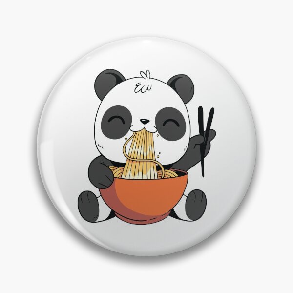Item preview, Cute Panda Eating Ramen designed and sold by OnepixArt.