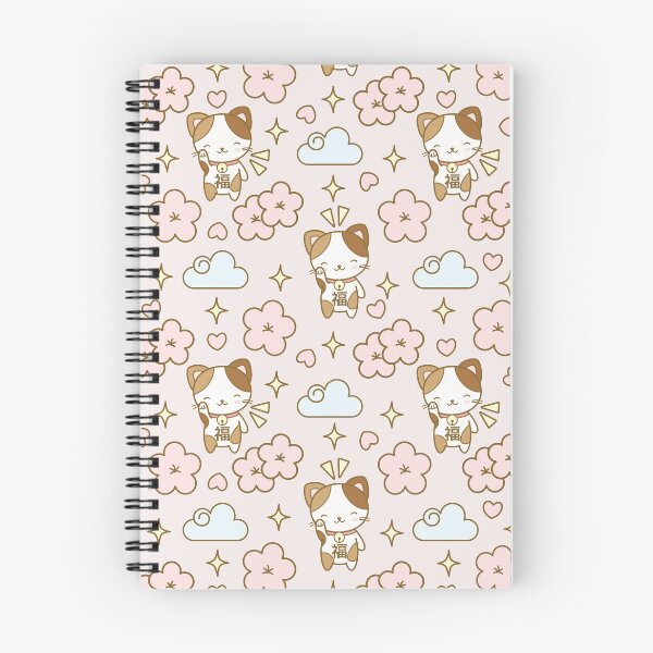 Artikelvorschau, Maneki Neko, Sakura und Wolkenmuster entworfen und verkauft von LuYukari.