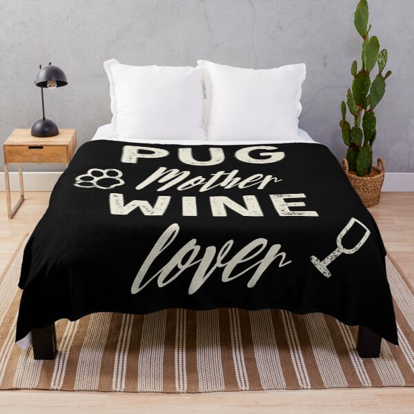 Item preview, Pug mother, wine lover designed and sold by stuff-n-stuff.