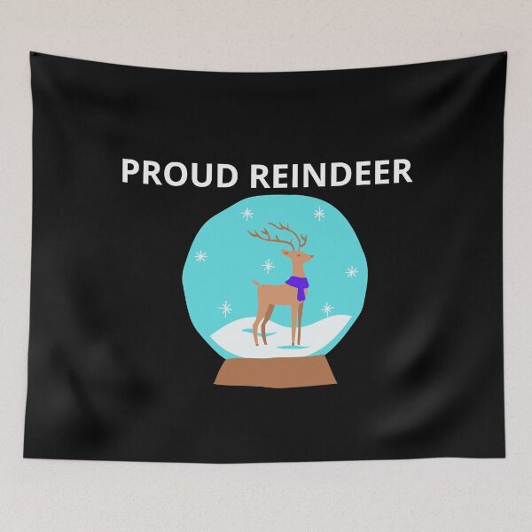 Item preview,  Proud reindeer (blue) designed and sold by cute105.
