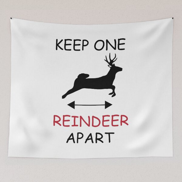 Item preview, Keep One Reindeer Apart designed and sold by Mathew Graphic.