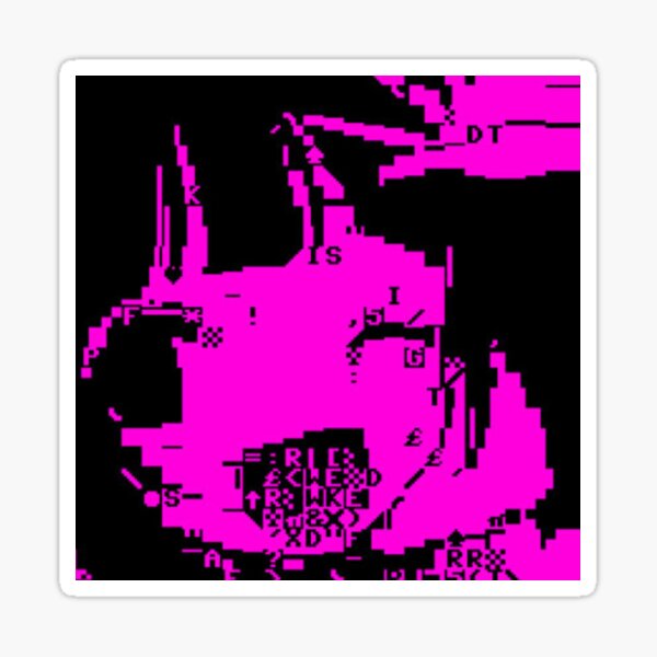 "glitch anime girl" Sticker for Sale by Jeremieb28 | Redbubble