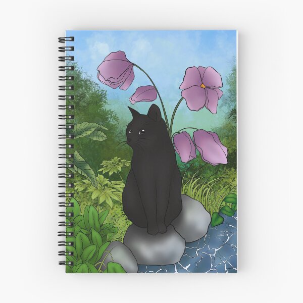 Item preview, Black Cat in Nature designed and sold by FluffyRose.