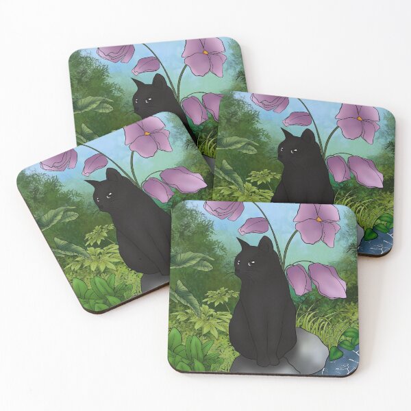 Item preview, Black Cat in Nature designed and sold by FluffyRose.