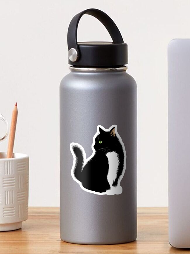 Thumbnail 1 of 3, Sticker, Cute Cat Sticker! designed and sold by oekart.
