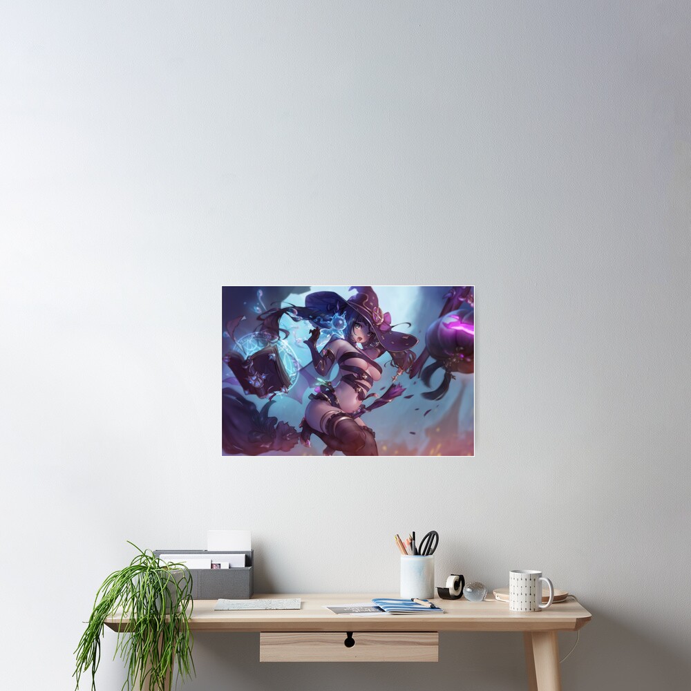 Mona as a witch | Genshin Impact Poster