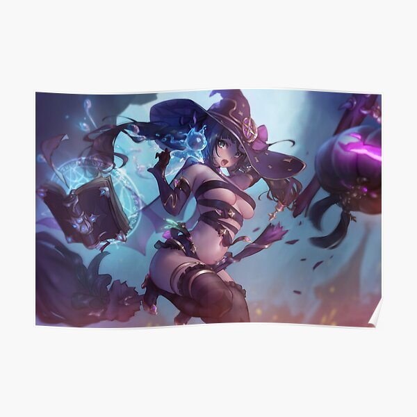 Mona as a witch | Genshin Impact Poster
