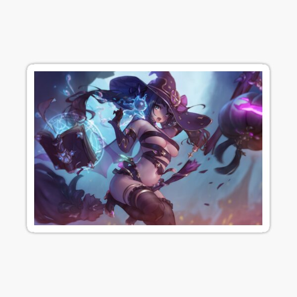 Mona as a witch | Genshin Impact Sticker