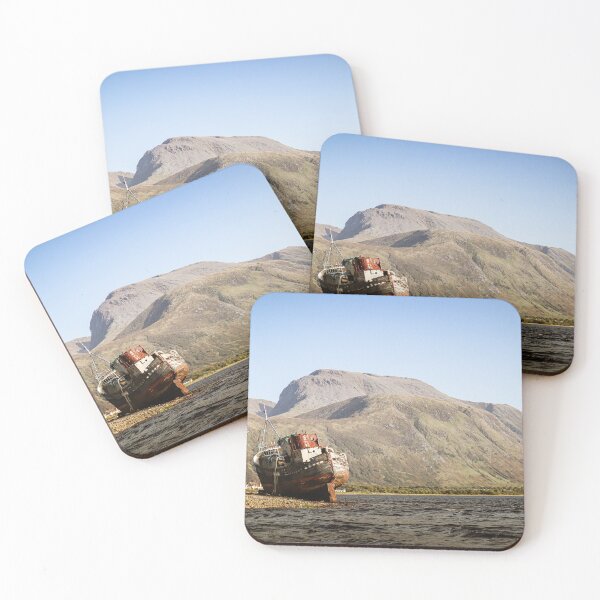 Item preview, The Corpach Shipwreck, with Ben Nevis looming in the background  designed and sold by Two-Tickets-To.
