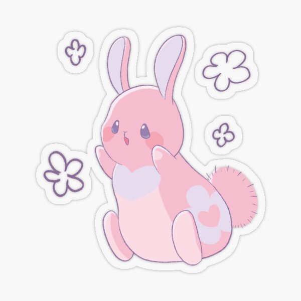 3 bunnies <3 Sticker for Sale by luisacampbell