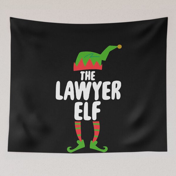 Item preview, Funny The Lawyer ELF  Christmas Holiday Gifts designed and sold by Bendthetrend.