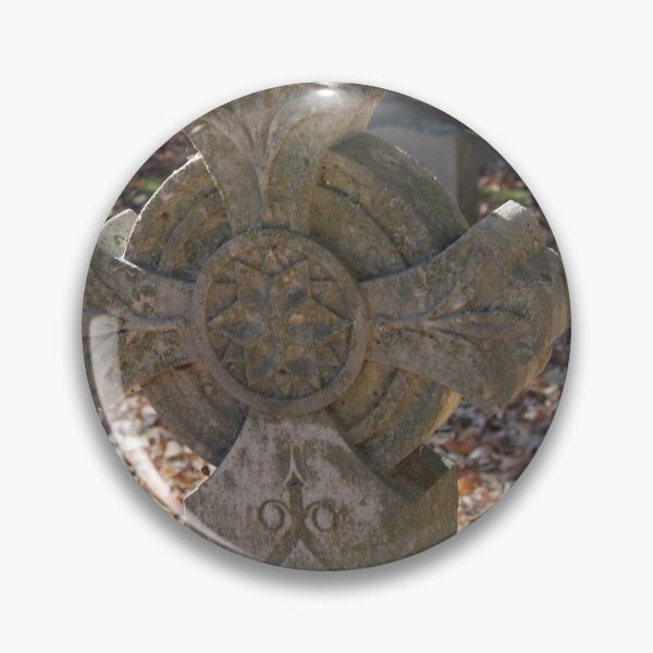Item preview, Gothic Cross Headstone in Maple Hill Cemetery (Unedited) designed and sold by Silver Sky by Janet.