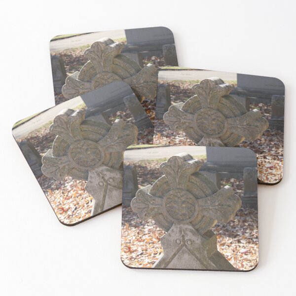 Item preview, Gothic Cross Headstone in Maple Hill Cemetery (Unedited) designed and sold by Silver Sky by Janet.