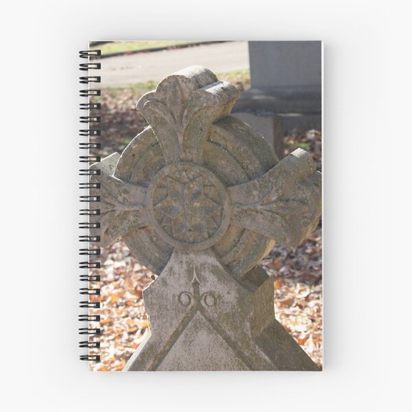 Item preview, Gothic Cross Headstone in Maple Hill Cemetery (Unedited) designed and sold by Silver Sky by Janet.