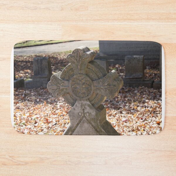 Item preview, Gothic Cross Headstone in Maple Hill Cemetery (Unedited) designed and sold by Silver Sky by Janet.