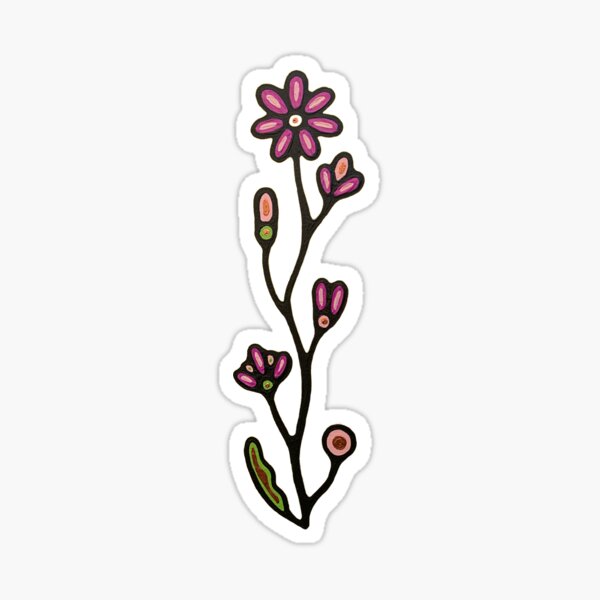 Pink flowers Sticker