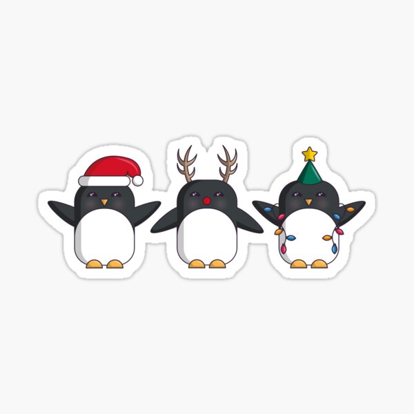 Penguin Costume Party Sticker