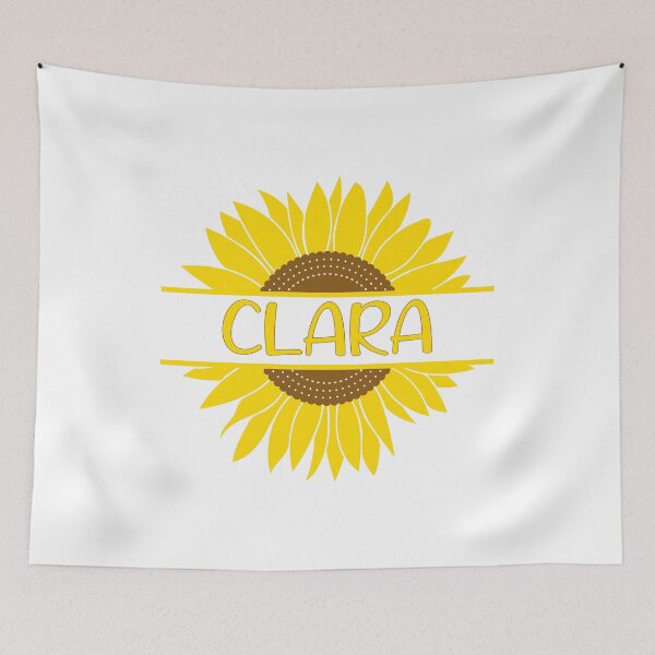 Item preview, Clara Name Tag Sunflower designed and sold by ToniaKroeger.