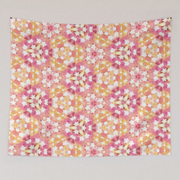Item preview, Meeple Kaleidoscope in Pink designed and sold by Zab Butler Design.