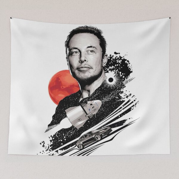 Item preview, Elon Musk Art 2 designed and sold by Bobby127.
