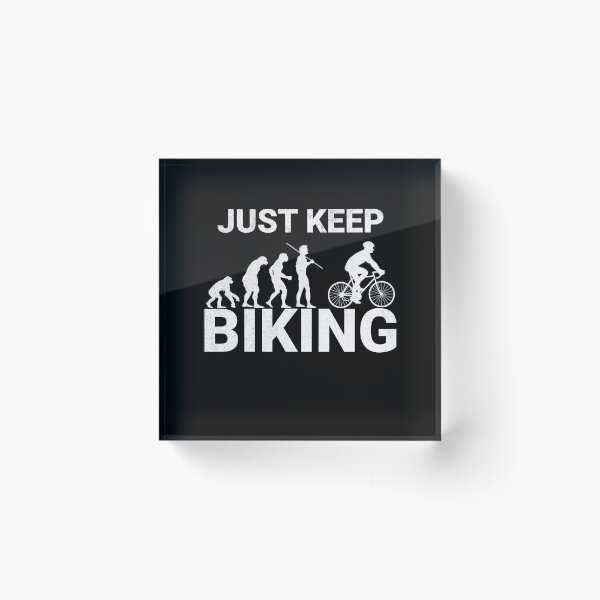 Item preview, Just Keep Biking evolution march distressed designed and sold by AllLeftSides42.