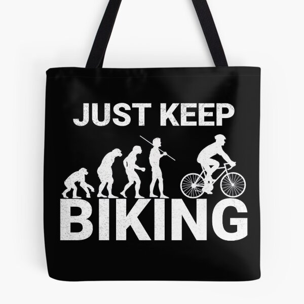 Item preview, Just Keep Biking evolution march distressed designed and sold by AllLeftSides42.