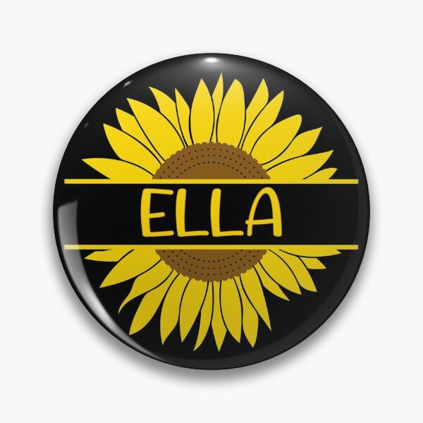 Item preview, Ella Name Tag Sunflower designed and sold by ToniaKroeger.