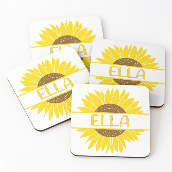 Item preview, Ella Name Tag Sunflower designed and sold by ToniaKroeger.