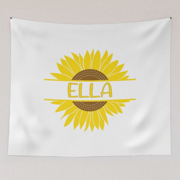 Item preview, Ella Name Tag Sunflower designed and sold by ToniaKroeger.