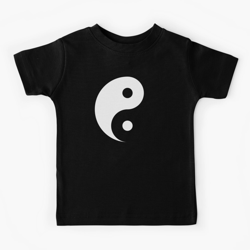 Yin and Yang - Negative Space Design White on Black | A-Line Dress