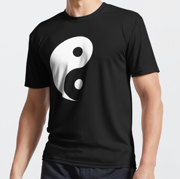 Yin and Yang - Negative Space Design White on Black | A-Line Dress