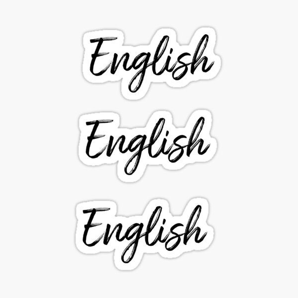 "English Folder/Binder" Sticker for Sale by EssattyN Redbubble