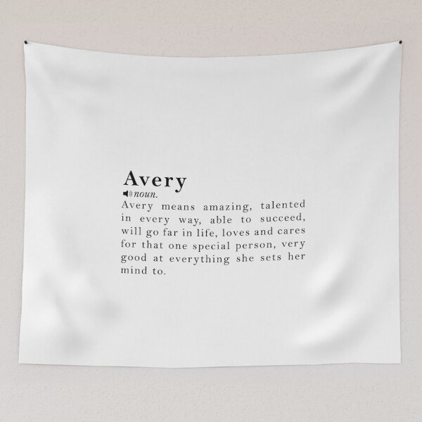 Item preview, Avery Name Definition Meaning designed and sold by peachyline.