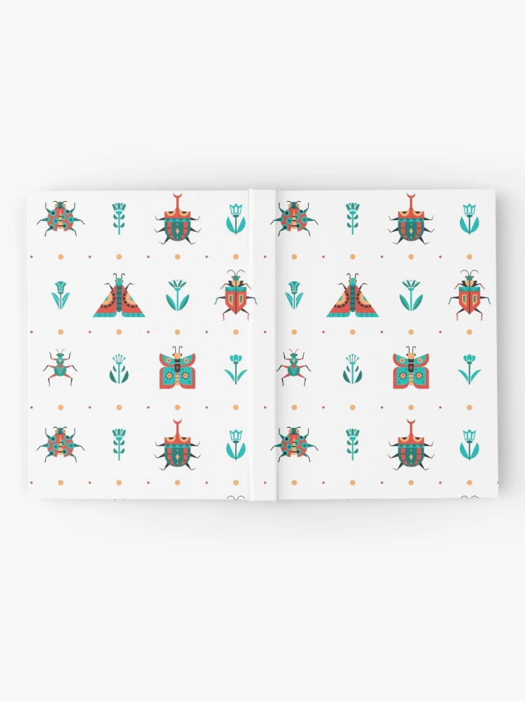 Thumbnail 2 of 3, Journal, Geometric Insects pattern designed and sold by Domska.
