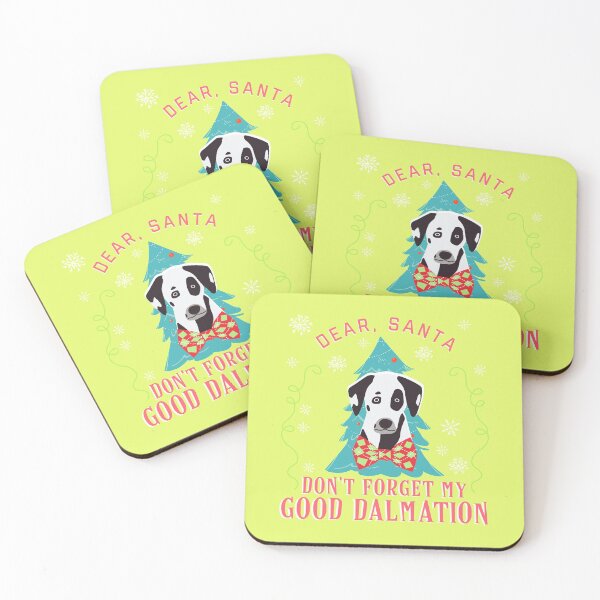Item preview, Cute Dalmation Christmas - Dear, Santa Don't Forget My Good Dalmation designed and sold by sableandshadow.
