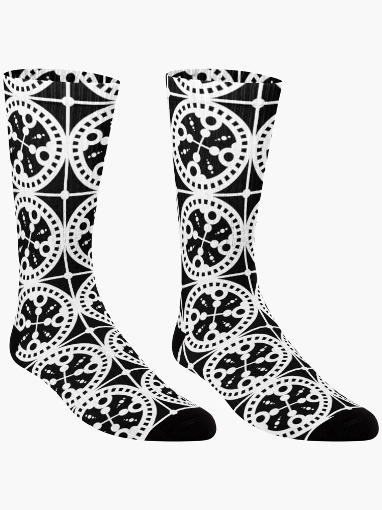 Thumbnail 3 of 5, Socks, Algorithmic Time designed and sold by HomeofPatterns.