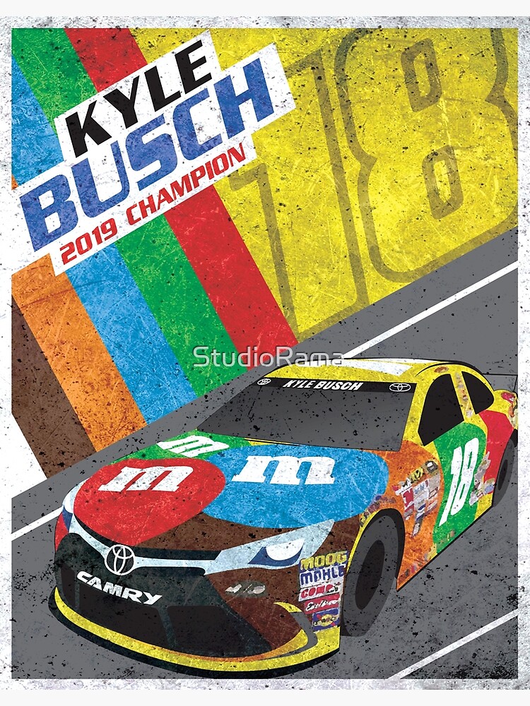 Disover Kyle Busch - 2019 Champion Premium Matte Vertical Poster