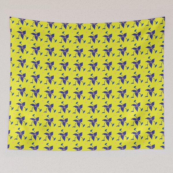 Item preview, Blue with Yellow Flowers designed and sold by Jubal421Designs.