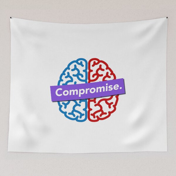 Item preview, Democracy has but one requirement: Compromise designed and sold by ArtofDissent.